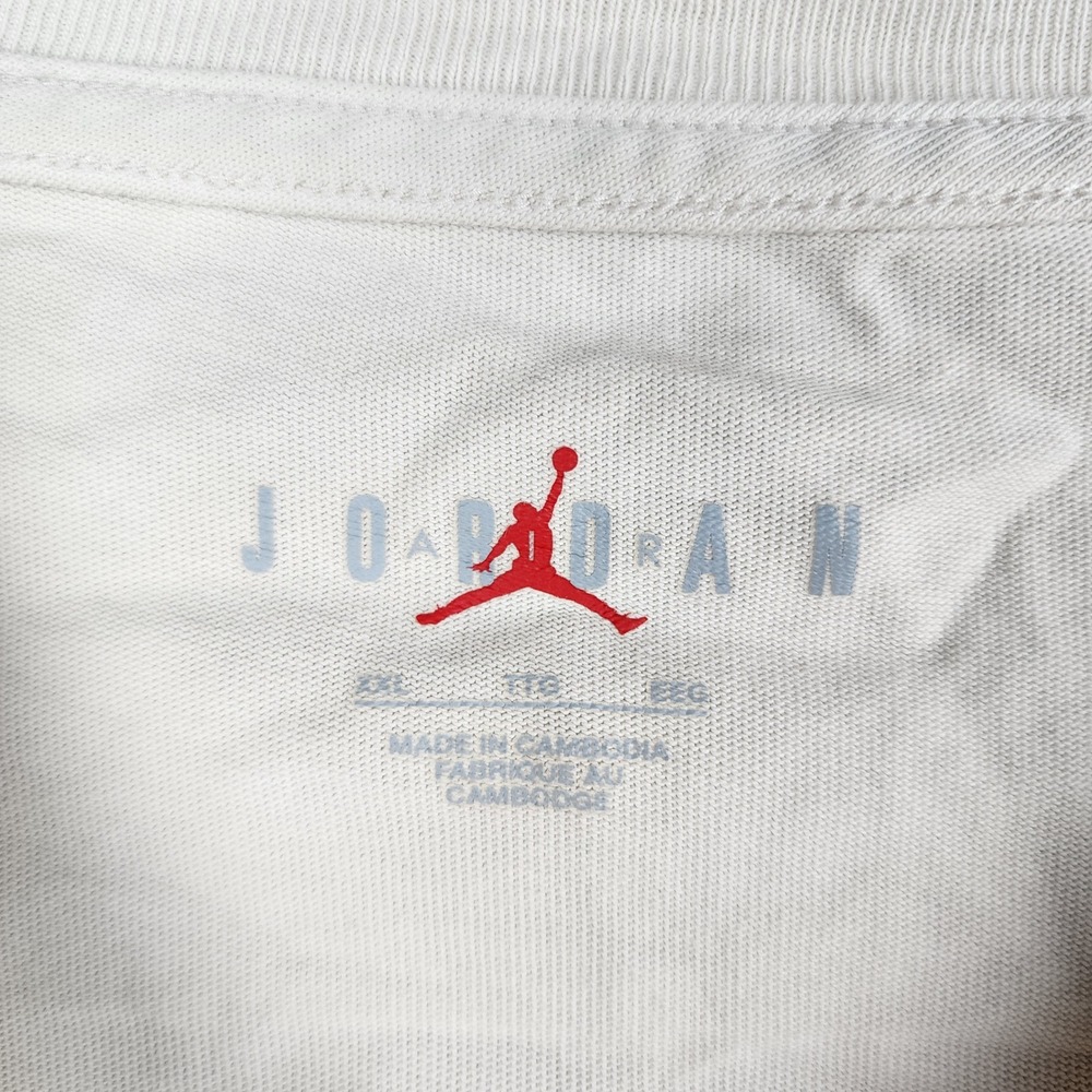 Air Jordan T-Shirt Mens 2XL Off-White Flight Tour Cruising Altitude Graphic Tee - Picture 10 of 10